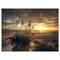 Designart - Grassy and beach sunset - Sea & Shore Photography on wrapped Canvas